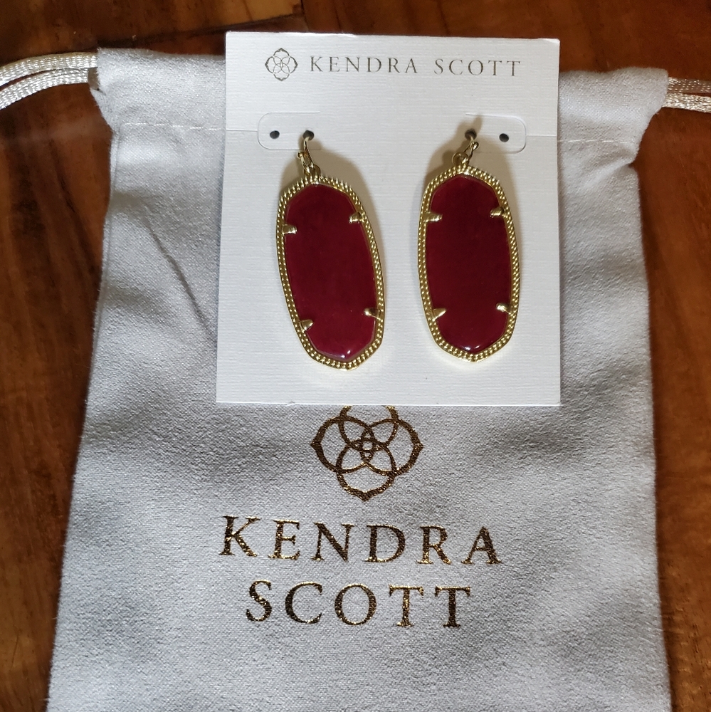 Kendra Scott Burgundy Elle Earrings
